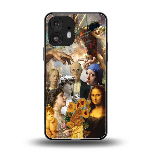 classic icons back phone cover | glass case for nothing phone 2