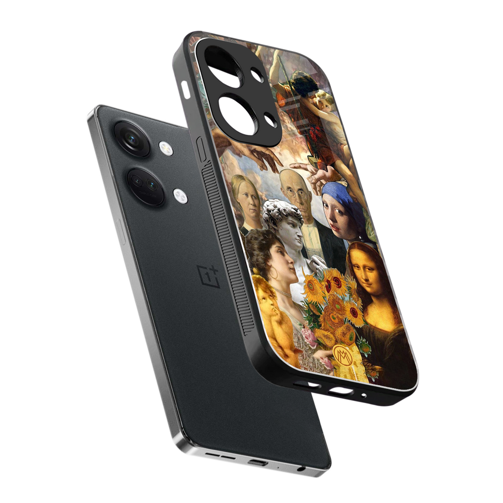 classic icons back phone cover | glass case for oneplus nord 3