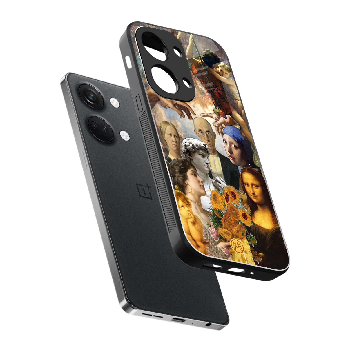 classic icons back phone cover | glass case for oneplus nord 3