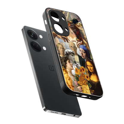 classic icons back phone cover | glass case for oneplus nord 3