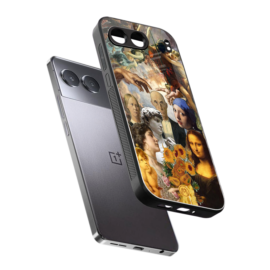 classic icons back phone cover | glass case for oneplus nord 4