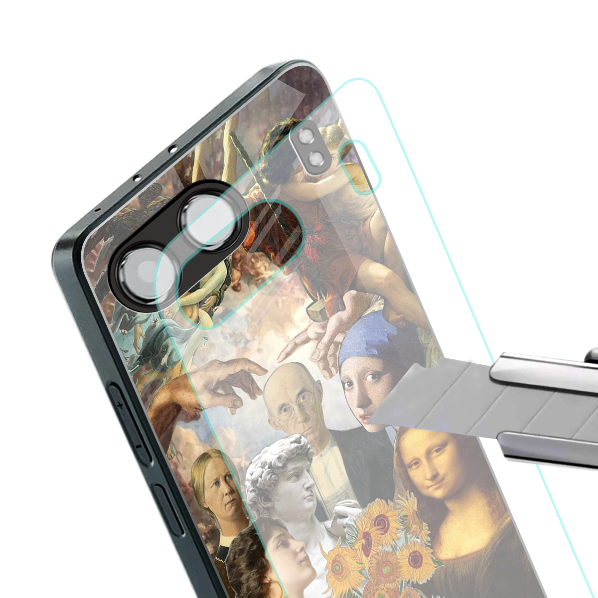 classic icons back phone cover | glass case for oneplus nord 4