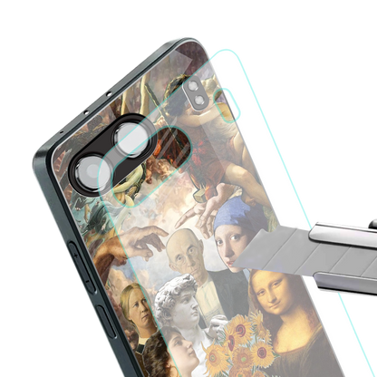 classic icons back phone cover | glass case for oneplus nord 4