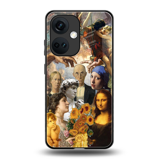 classic icons back phone cover | glass case for oneplus nord ce 3