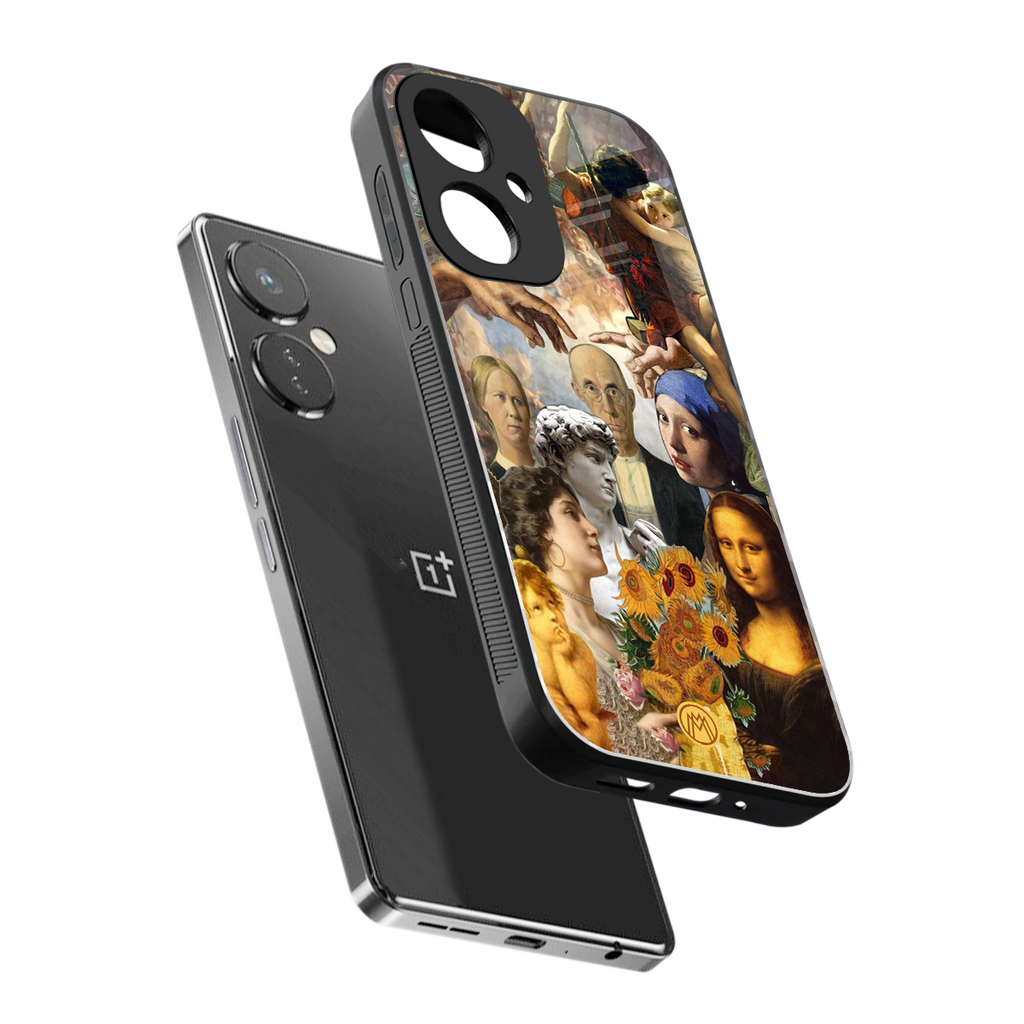 classic icons back phone cover | glass case for oneplus nord ce 3