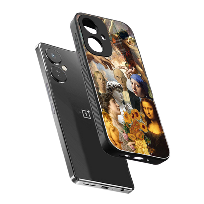 classic icons back phone cover | glass case for oneplus nord ce 3