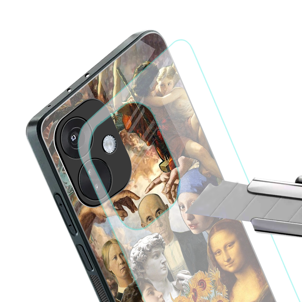 classic icons back phone cover | glass case for oneplus nord ce 3