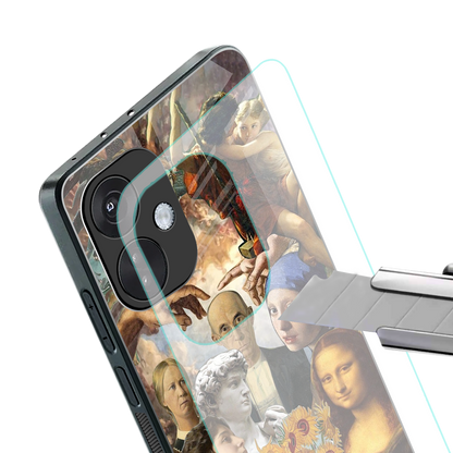 classic icons back phone cover | glass case for oneplus nord ce 3