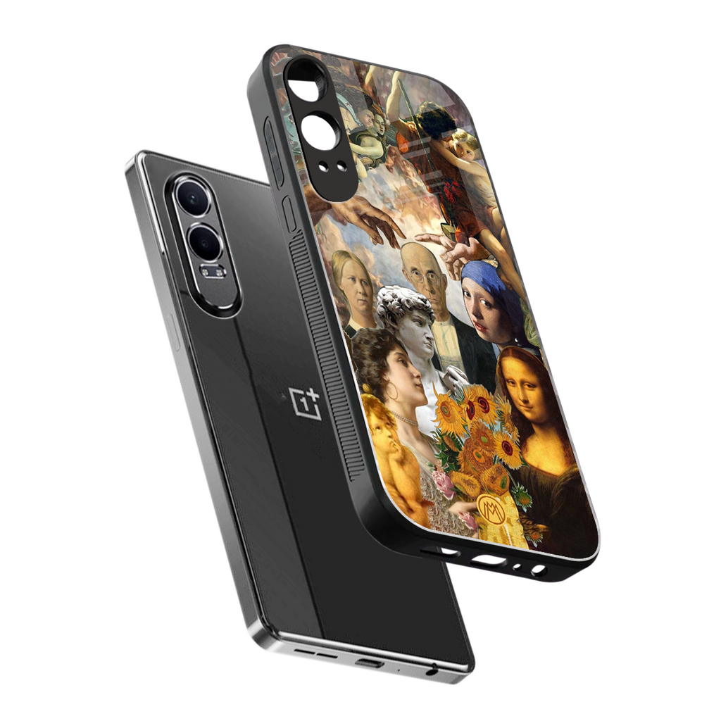 classic icons back phone cover | glass case for oneplus nord ce 4 lite