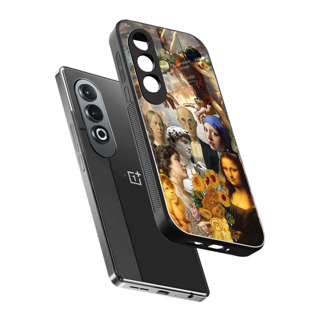 classic icons back phone cover | glass case for oneplus nord ce 4