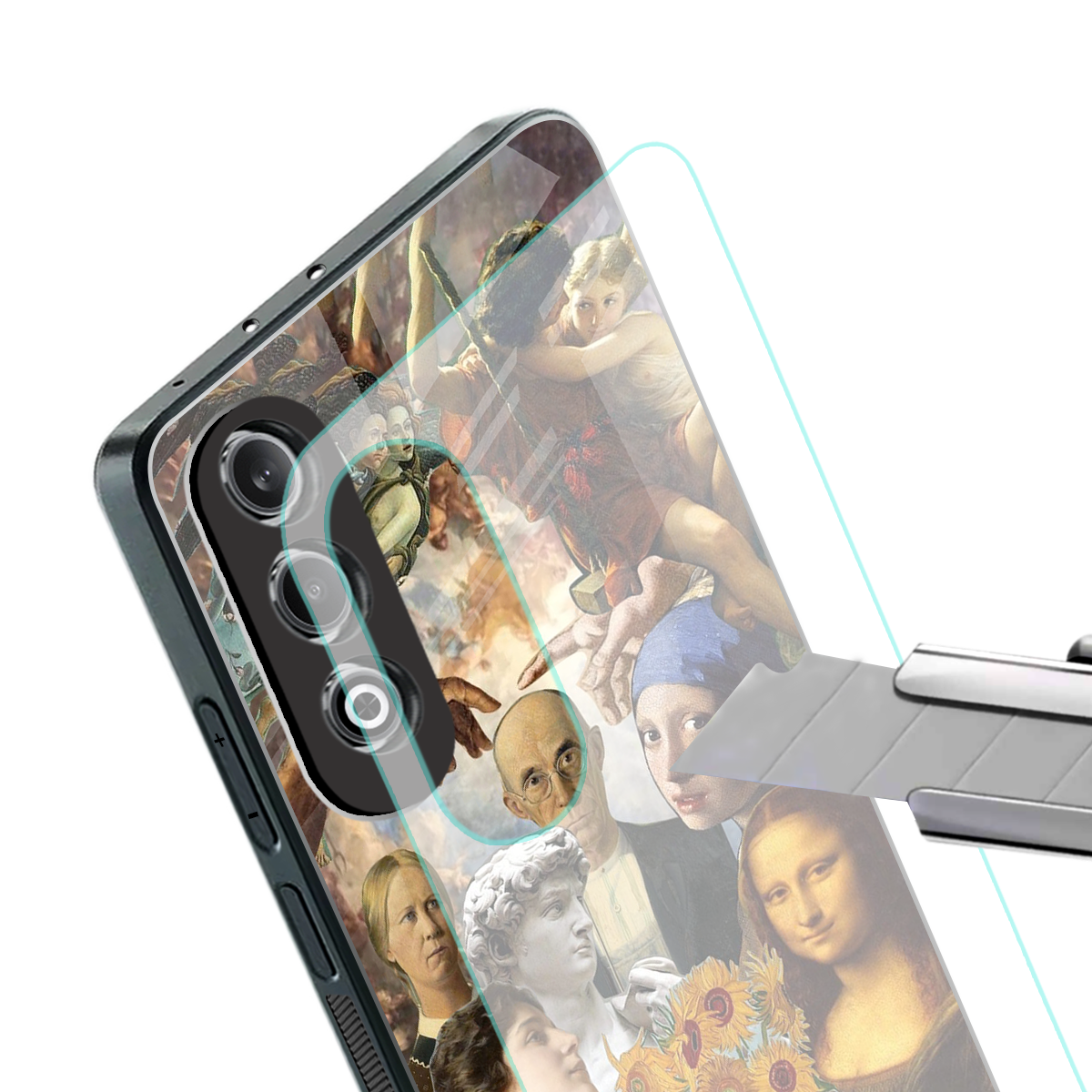 classic icons back phone cover | glass case for oneplus nord ce 4