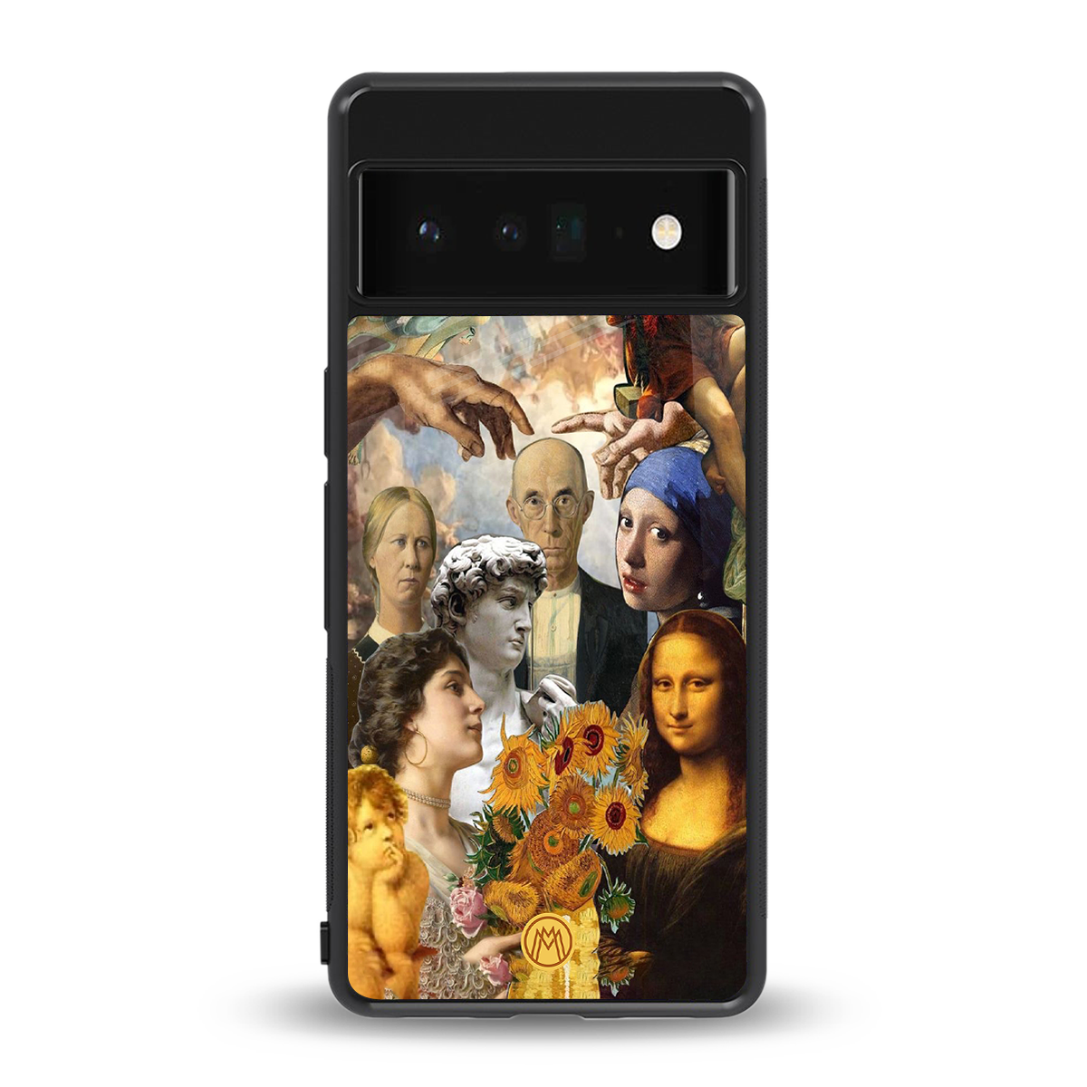 classic icons back phone cover | glass case for google pixel 6 pro