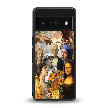 classic icons back phone cover | glass case for google pixel 6 pro