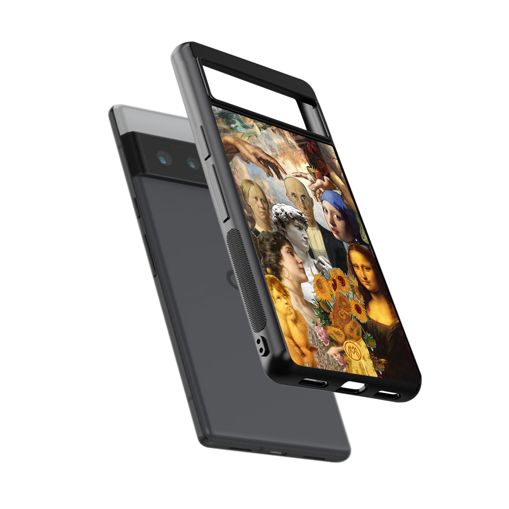classic icons back phone cover | glass case for google pixel 6 pro