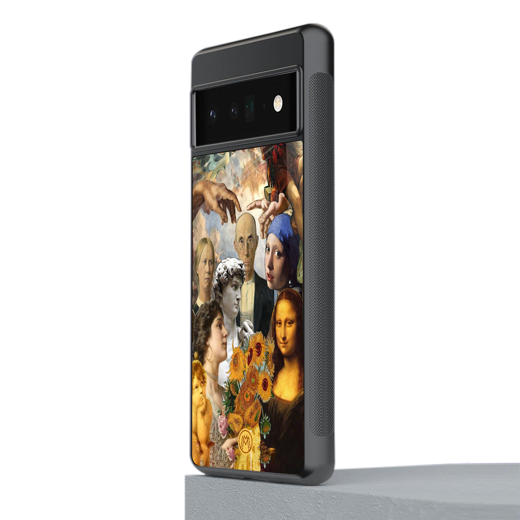 classic icons back phone cover | glass case for google pixel 6 pro
