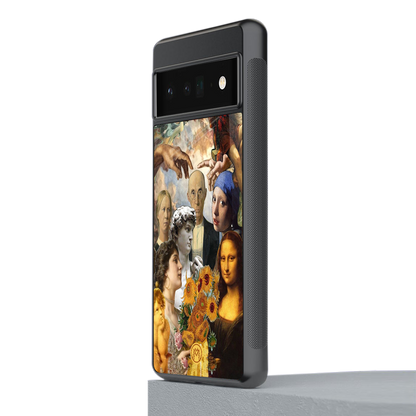 classic icons back phone cover | glass case for google pixel 6 pro