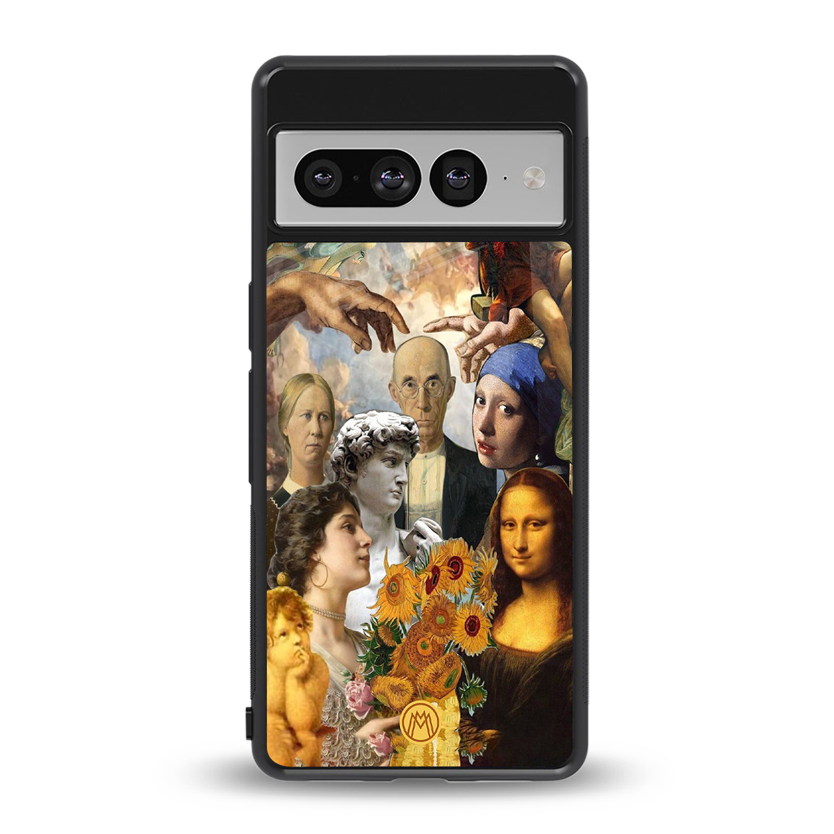 classic icons back phone cover | glass case for google pixel 7 pro