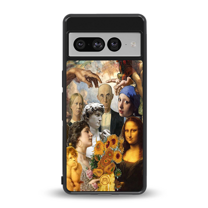 classic icons back phone cover | glass case for google pixel 7 pro