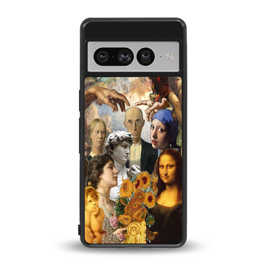 classic icons back phone cover | glass case for google pixel 7 pro