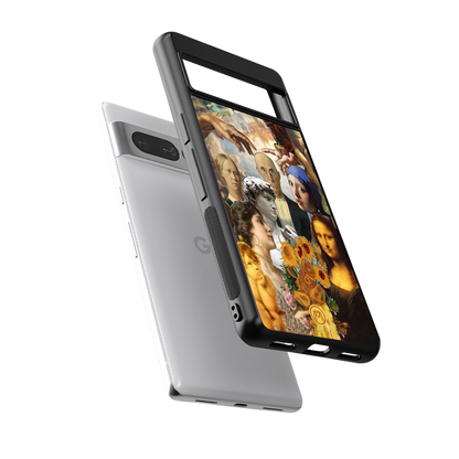 classic icons back phone cover | glass case for google pixel 7 pro