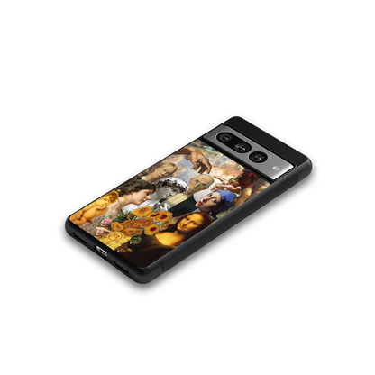classic icons back phone cover | glass case for google pixel 7 pro