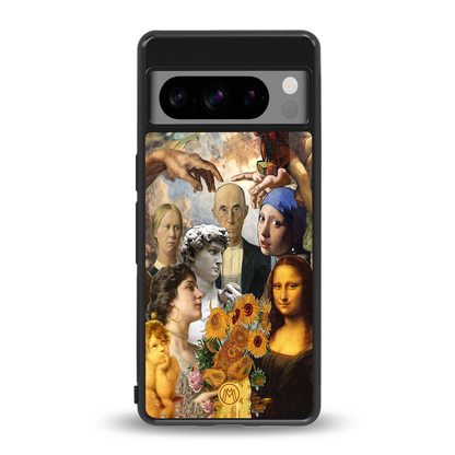 classic icons back phone cover | glass case for google pixel 8 pro