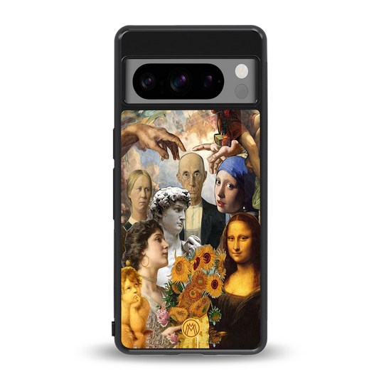 classic icons back phone cover | glass case for google pixel 8 pro