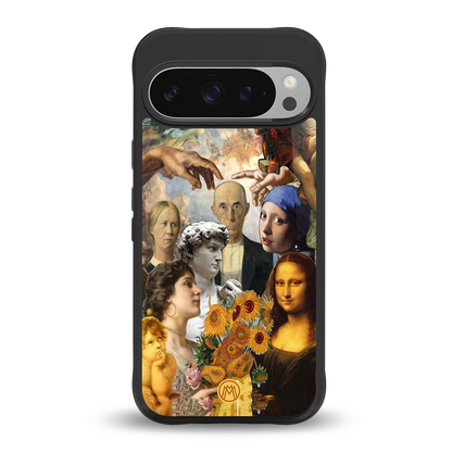classic icons back phone cover | glass case for google pixel 9 pro