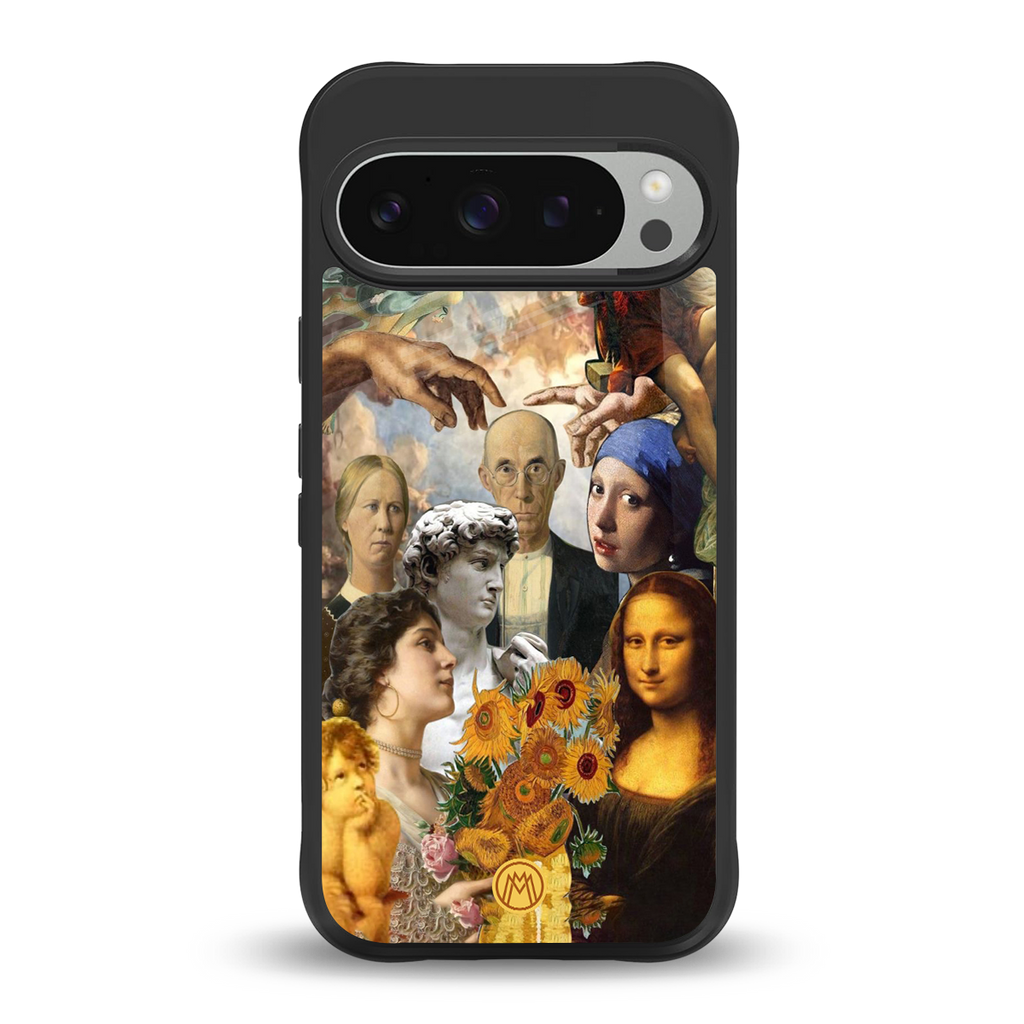 classic icons back phone cover | glass case for google pixel 9 pro xl