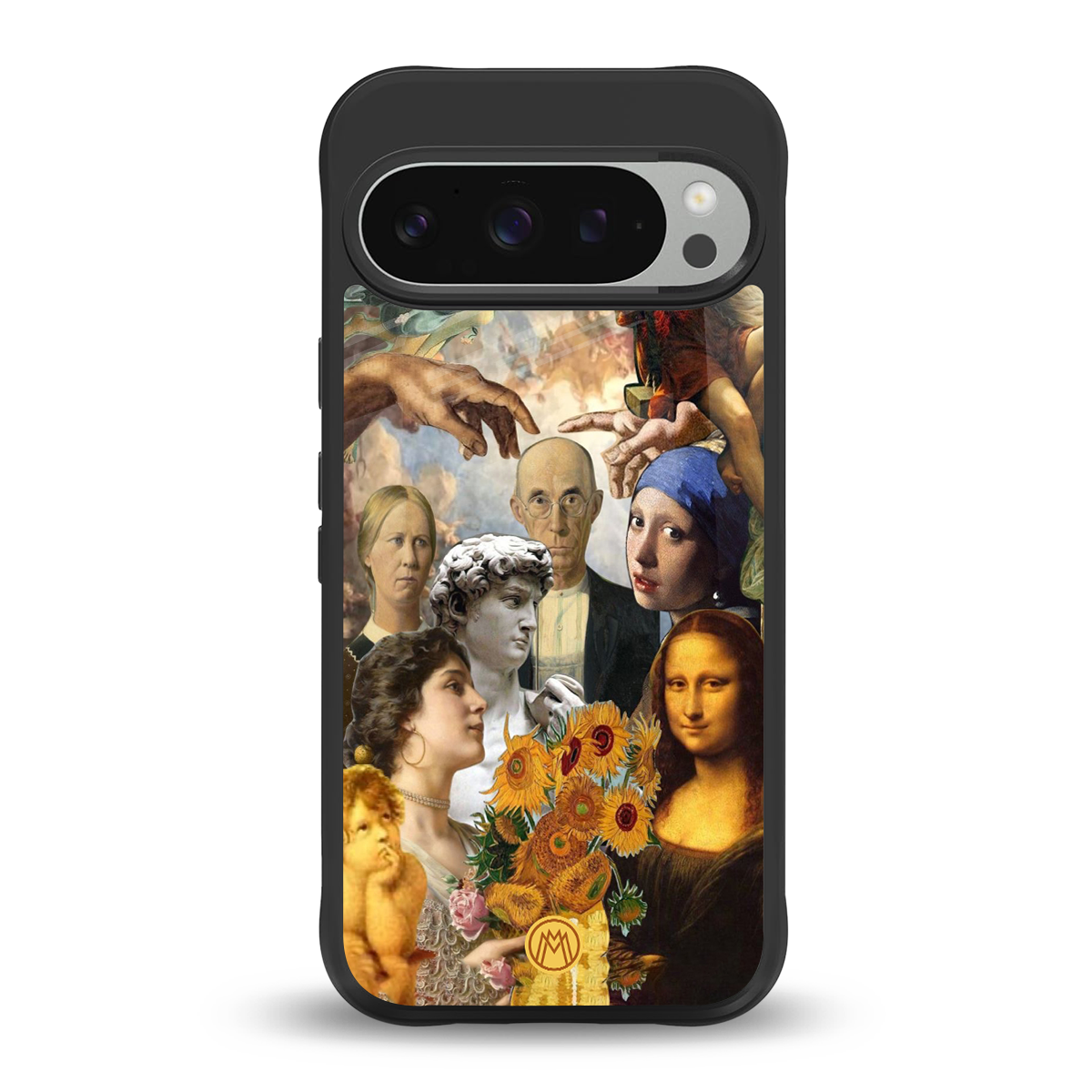 classic icons back phone cover | glass case for google pixel 9 pro xl