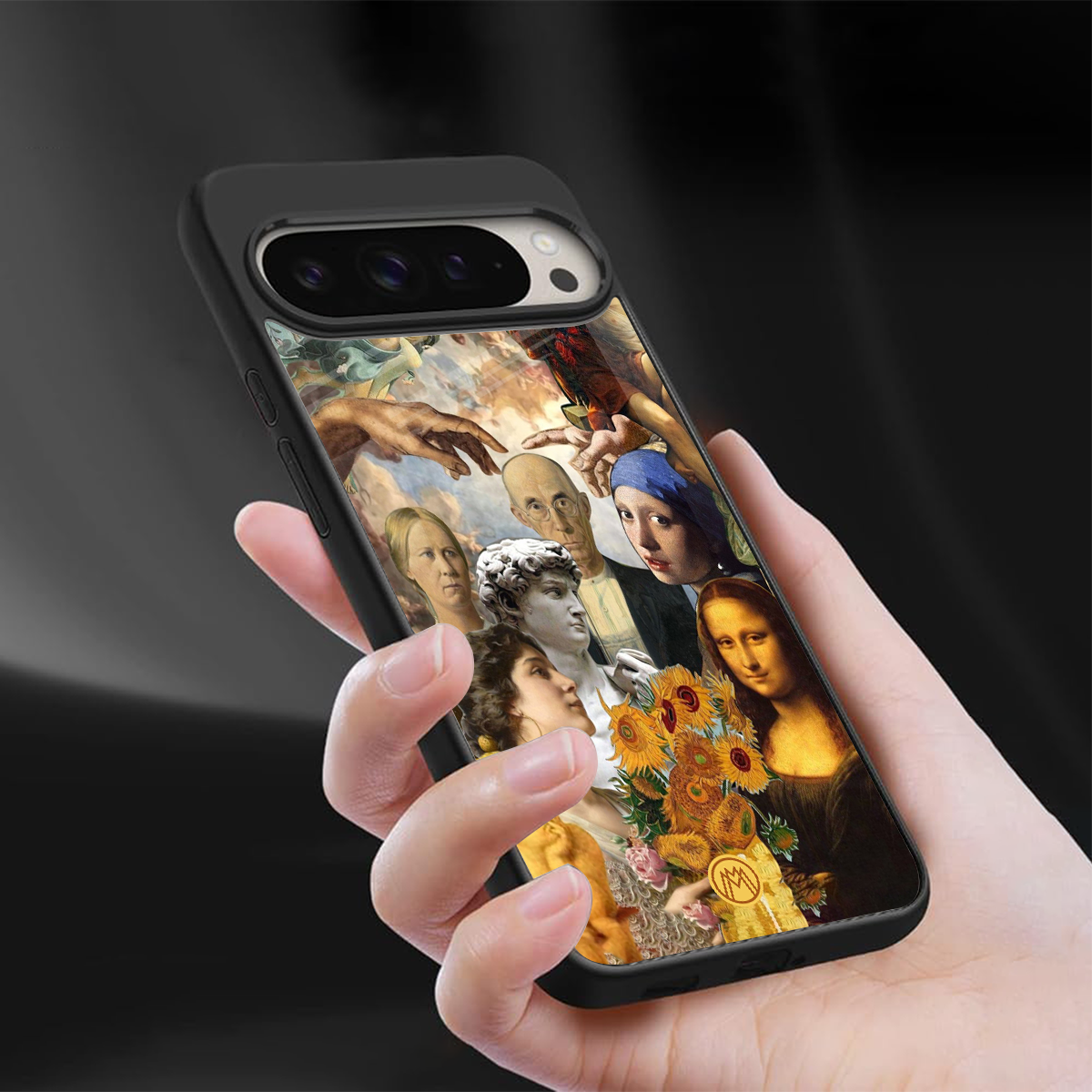 classic icons back phone cover | glass case for google pixel 9 pro