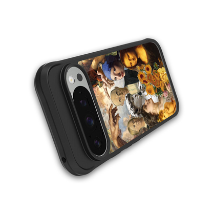 classic icons back phone cover | glass case for google pixel 9 pro xl