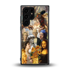 classic icons back phone cover | glass case for samsung galaxy s23 ultra