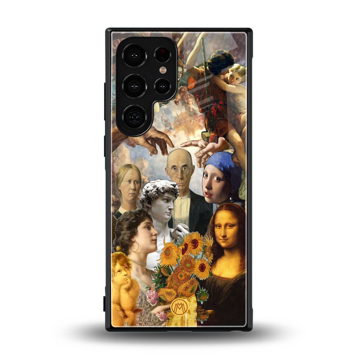 classic icons back phone cover | glass case for samsung galaxy s23 ultra