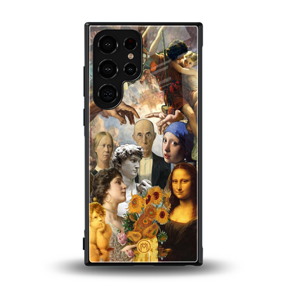 classic icons back phone cover | glass case for samsung galaxy s23 ultra