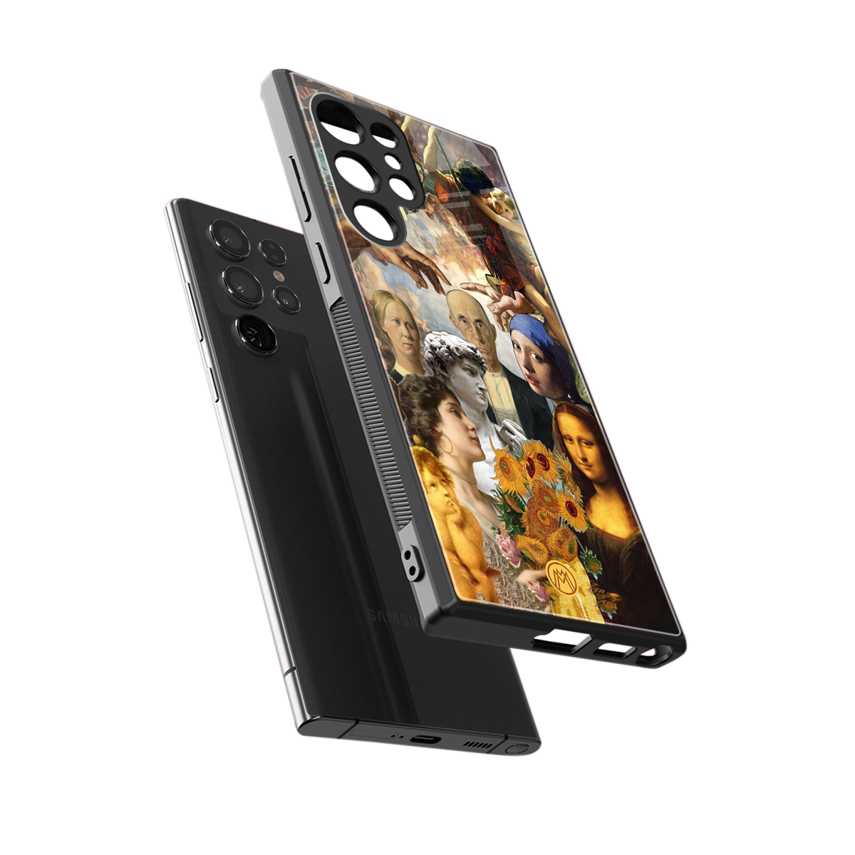 classic icons back phone cover | glass case for samsung galaxy s23 ultra