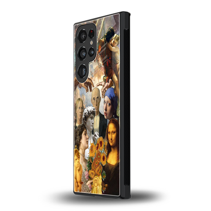 classic icons back phone cover | glass case for samsung galaxy s23 ultra