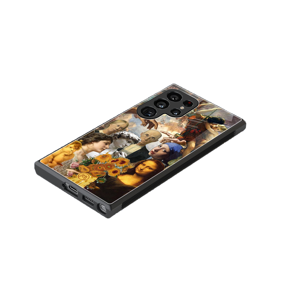 classic icons back phone cover | glass case for samsung galaxy s23 ultra