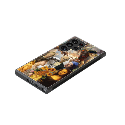 classic icons back phone cover | glass case for samsung galaxy s23 ultra