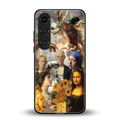 classic icons back phone cover | glass case for samsung galaxy s23 plus