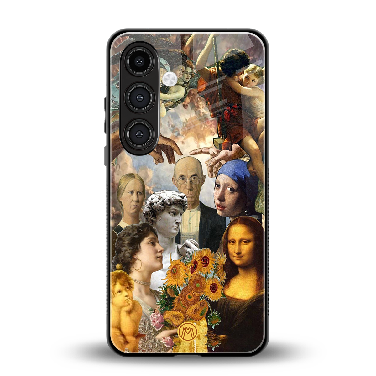 classic icons back phone cover | glass case for samsung galaxy s24 fe