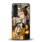classic icons back phone cover | glass case for samsung galaxy s24 plus