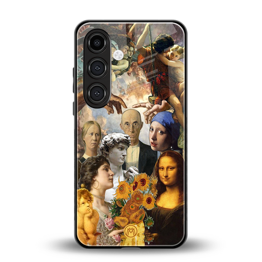 classic icons back phone cover | glass case for samsung galaxy s24 plus
