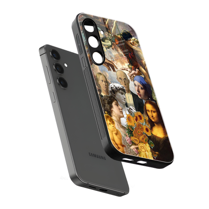 classic icons back phone cover | glass case for samsung galaxy s24 plus