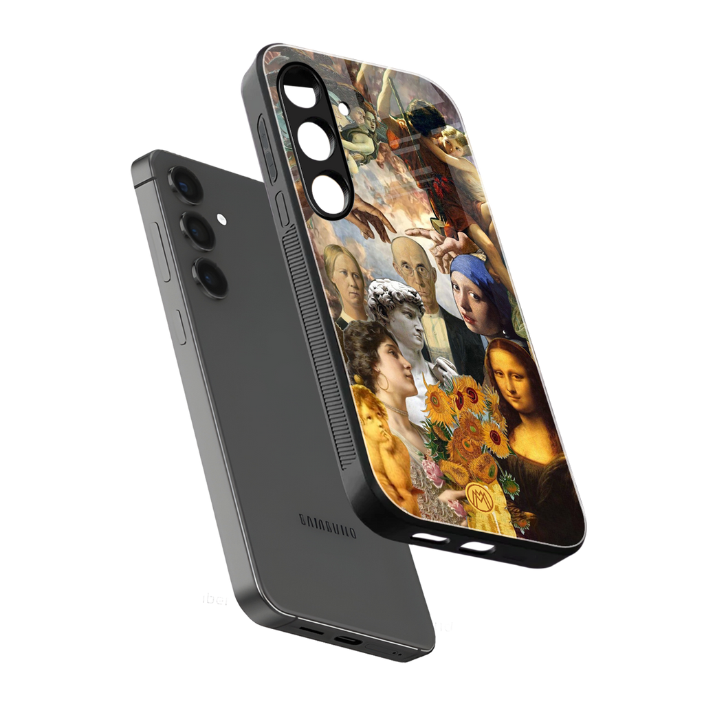 classic icons back phone cover | glass case for samsung galaxy s23