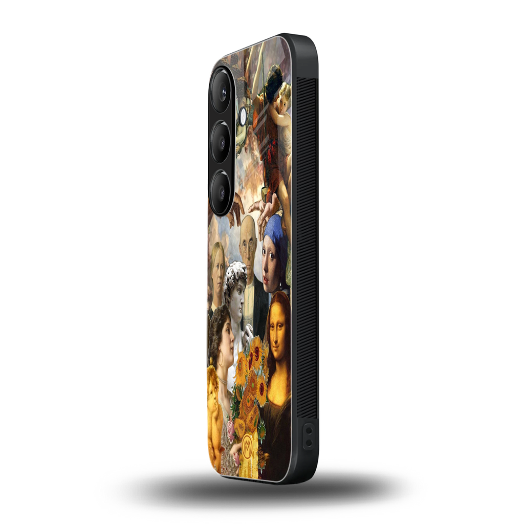 classic icons back phone cover | glass case for samsung galaxy s24 plus