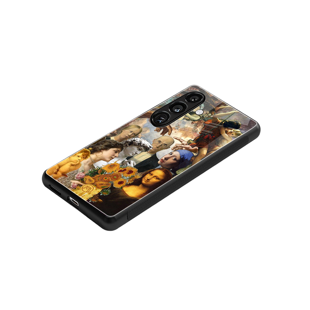 classic icons back phone cover | glass case for samsung galaxy s23