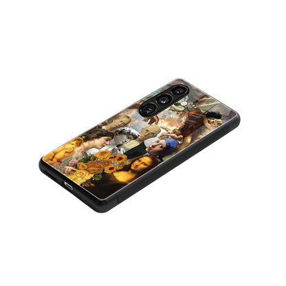 classic icons back phone cover | glass case for samsung galaxy s24 plus