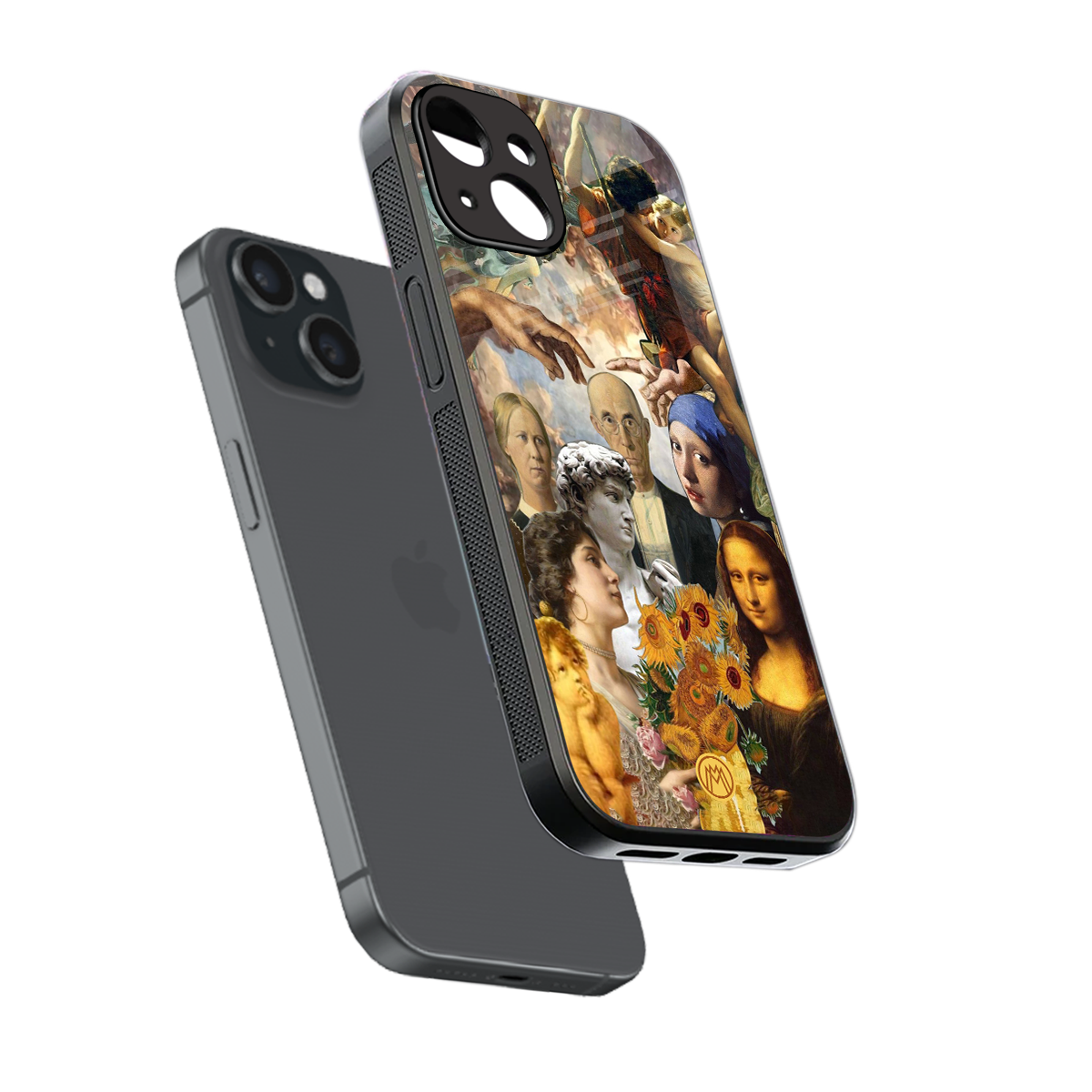 classic icons back phone cover | glass case for iphone 15