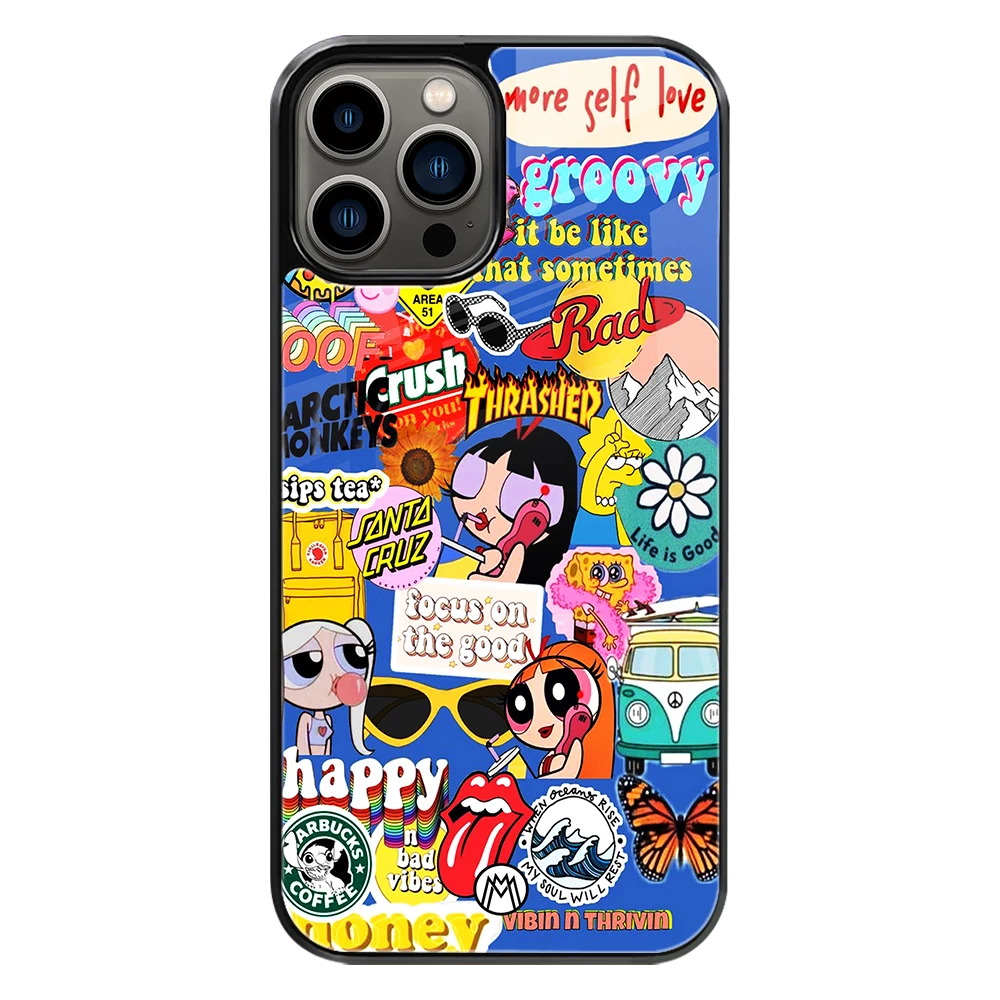 Premium Glass Back Mobile Phone Cover for iPhone, Samsung, OnePlus, Google Pixel, Redmi, Oppo, Vivo & Realme